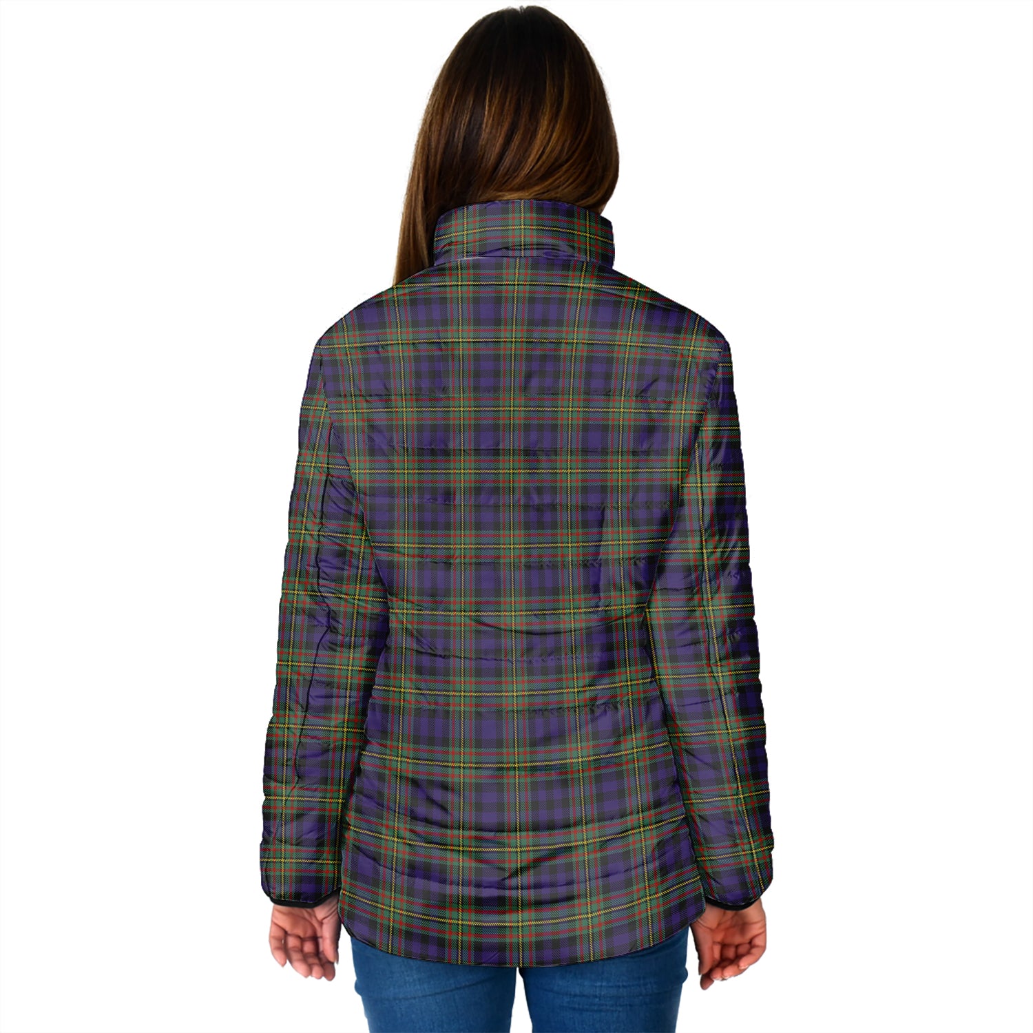 MacLellan (McLellan) Tartan Padded Jacket with Family Crest - Tartan Vibes Clothing