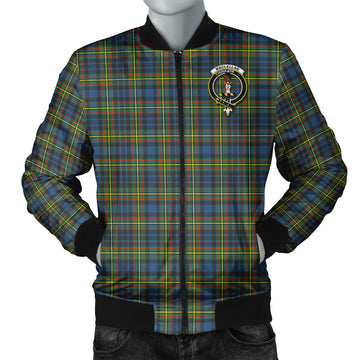 MacLellan Ancient Tartan Bomber Jacket with Family Crest