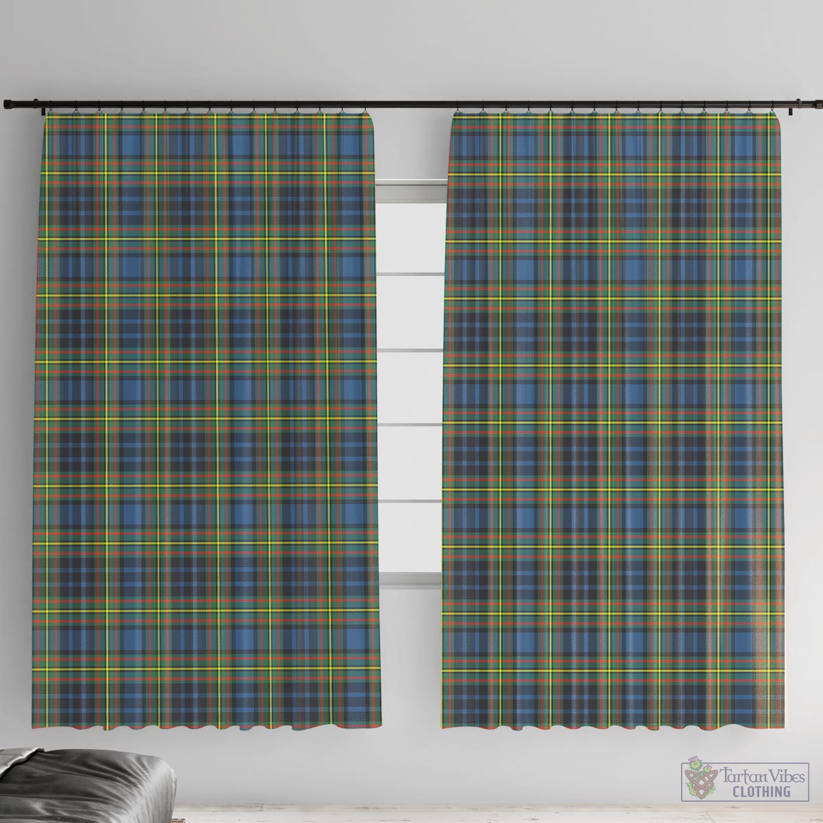 MacLellan Ancient Tartan Window Curtain