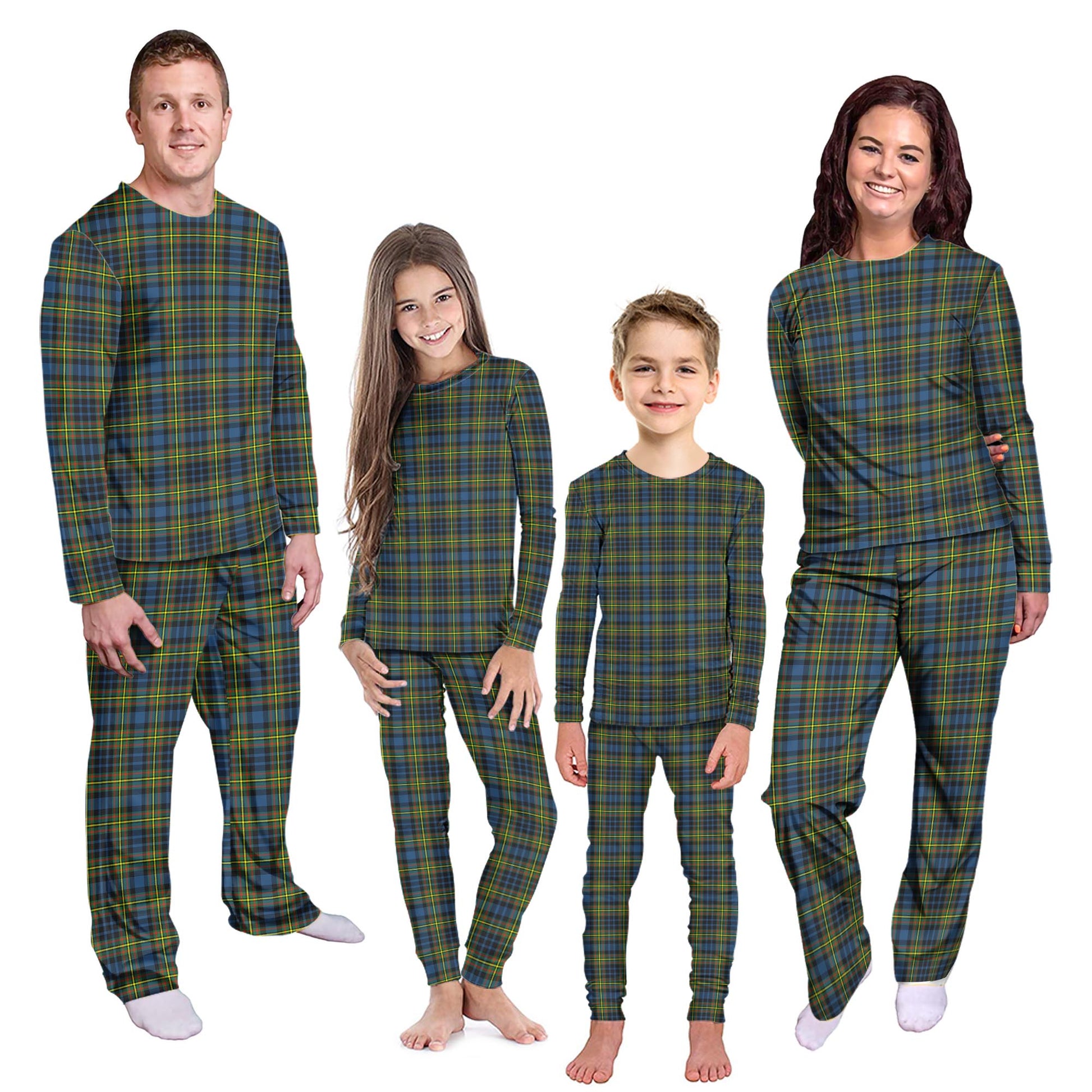 MacLellan Ancient Tartan Pajamas Family Set Kid - Tartan Vibes Clothing