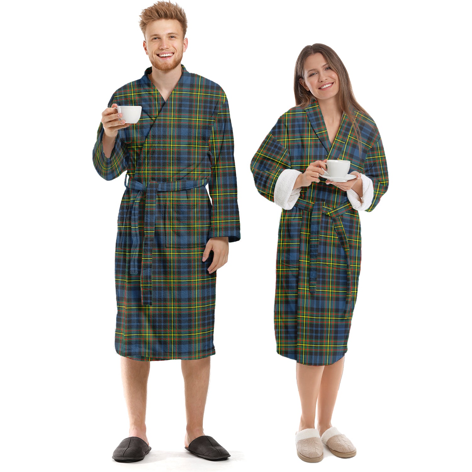 MacLellan Ancient Tartan Bathrobe Unisex S - Tartan Vibes Clothing