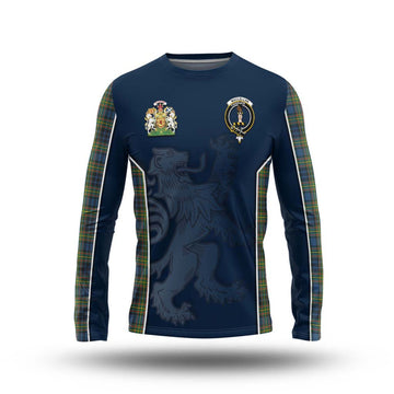 MacLellan Ancient Tartan Long Sleeve T-Shirt with Family Crest and Lion Rampant Vibes Sport Style