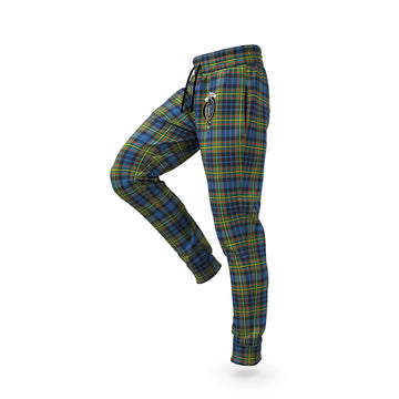 MacLellan Ancient Tartan Joggers Pants with Family Crest