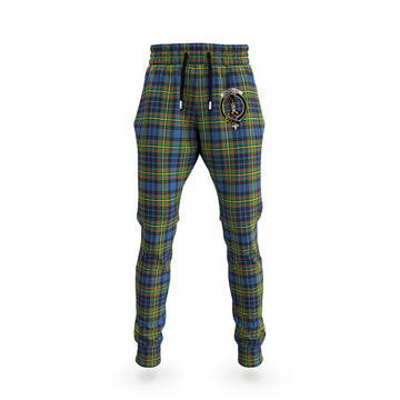 MacLellan Ancient Tartan Joggers Pants with Family Crest