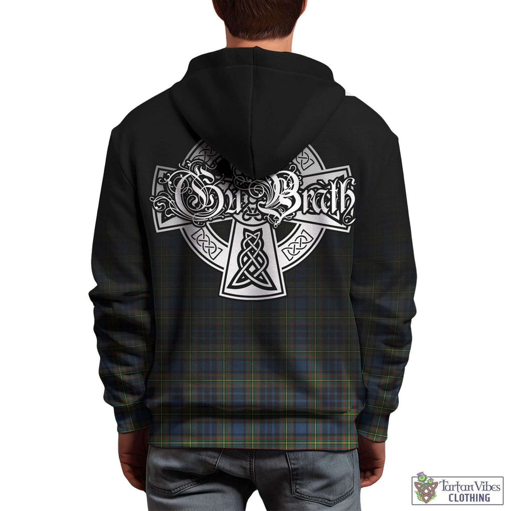 Tartan Vibes Clothing MacLellan Ancient Tartan Hoodie Featuring Alba Gu Brath Family Crest Celtic Inspired