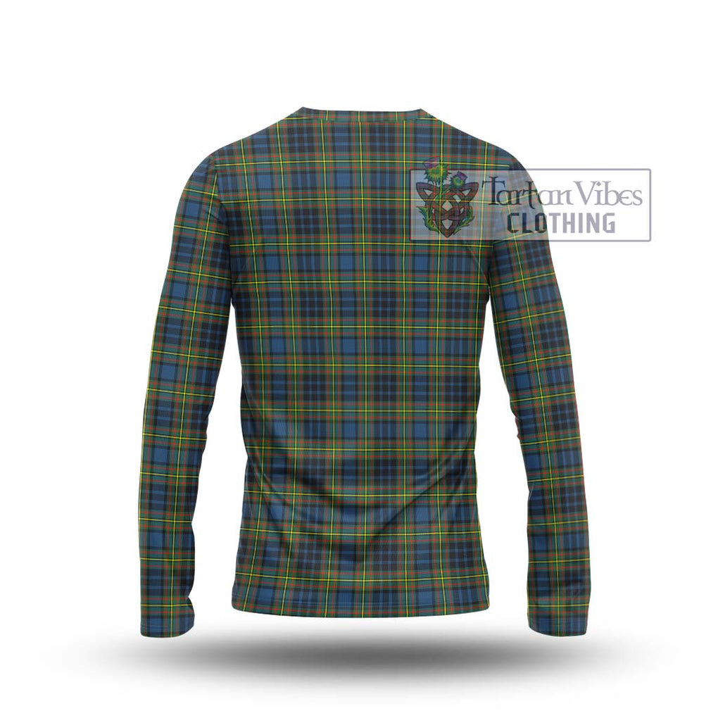 MacLellan Ancient Tartan Long Sleeve T-Shirt with Family Crest DNA In Me Style - Tartanvibesclothing Shop