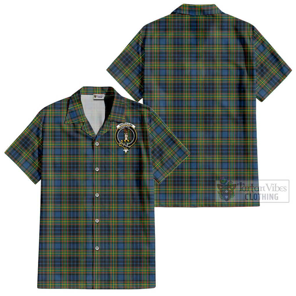 MacLellan Ancient Tartan Cotton Hawaiian Shirt with Family Crest Kid - Tartan Vibes Clothing