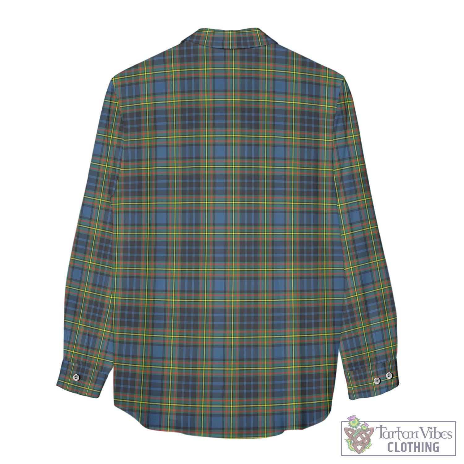 Tartan Vibes Clothing MacLellan Ancient Tartan Womens Casual Shirt with Family Crest