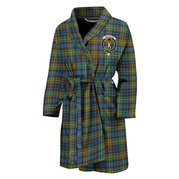 MacLellan Ancient Tartan Bathrobe with Family Crest