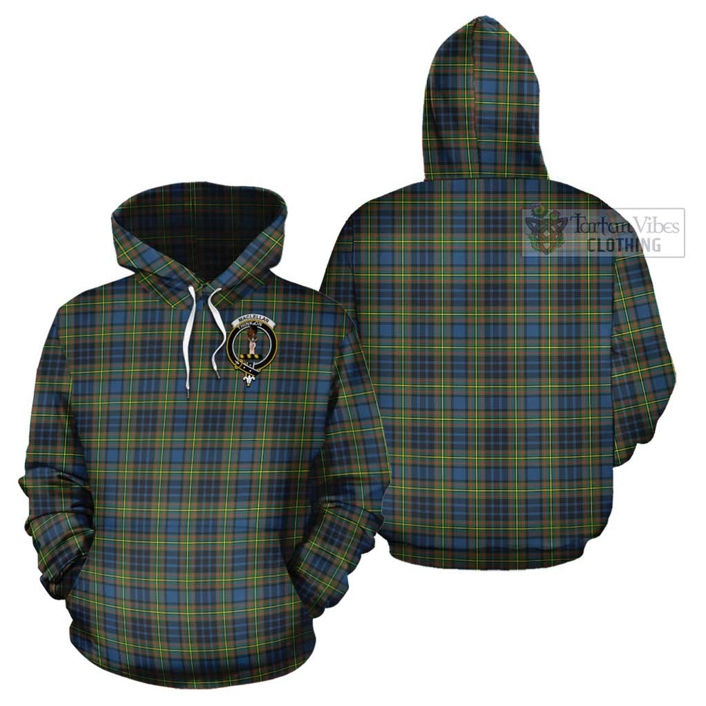 MacLellan Ancient Tartan Cotton Hoodie with Family Crest Pullover Hoodie - Tartan Vibes Clothing