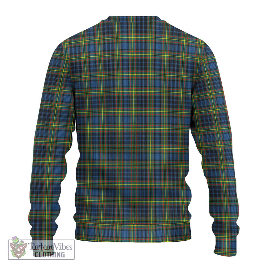 MacLellan Ancient Tartan Knitted Sweater with Family Crest DNA In Me Style - Tartanvibesclothing Shop