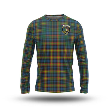 MacLellan Ancient Tartan Long Sleeve T-Shirt with Family Crest