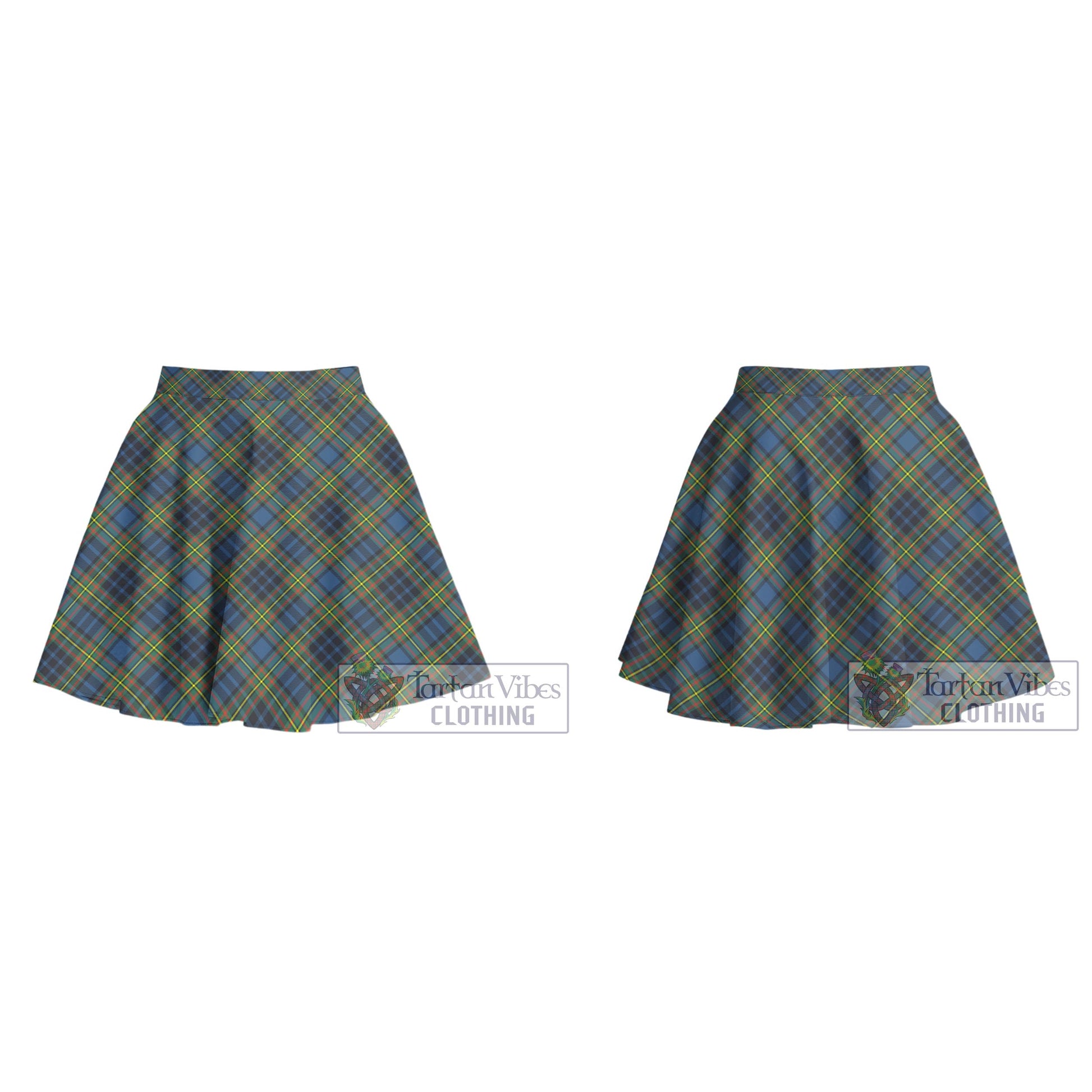 Tartan Vibes Clothing MacLellan Ancient Tartan Women's Plated Mini Skirt