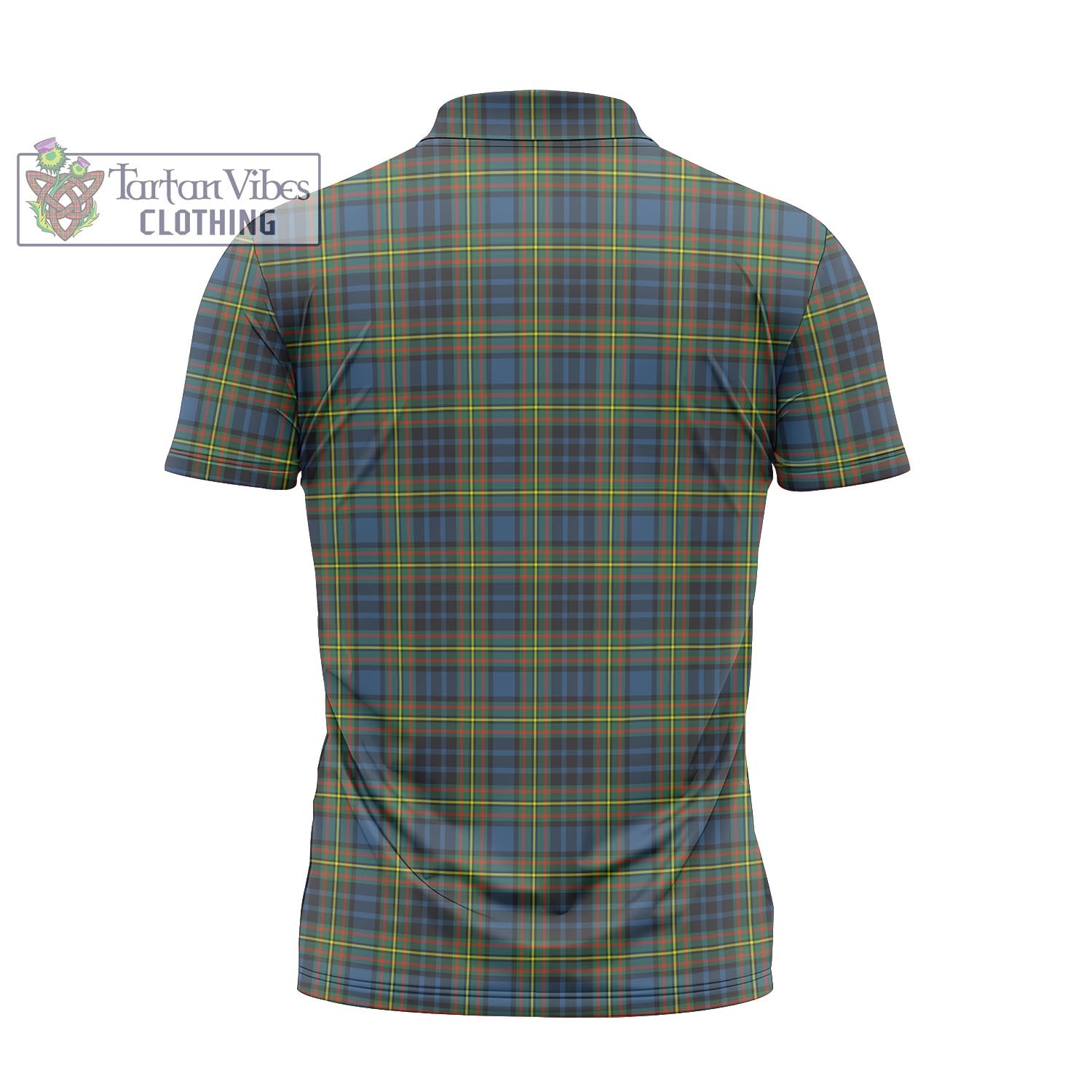 Tartan Vibes Clothing MacLellan Ancient Tartan Zipper Polo Shirt with Family Crest