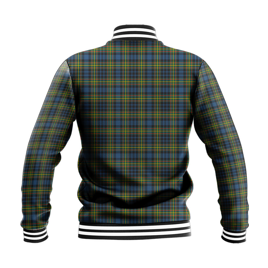 MacLellan Ancient Tartan Baseball Jacket with Family Crest - Tartan Vibes Clothing