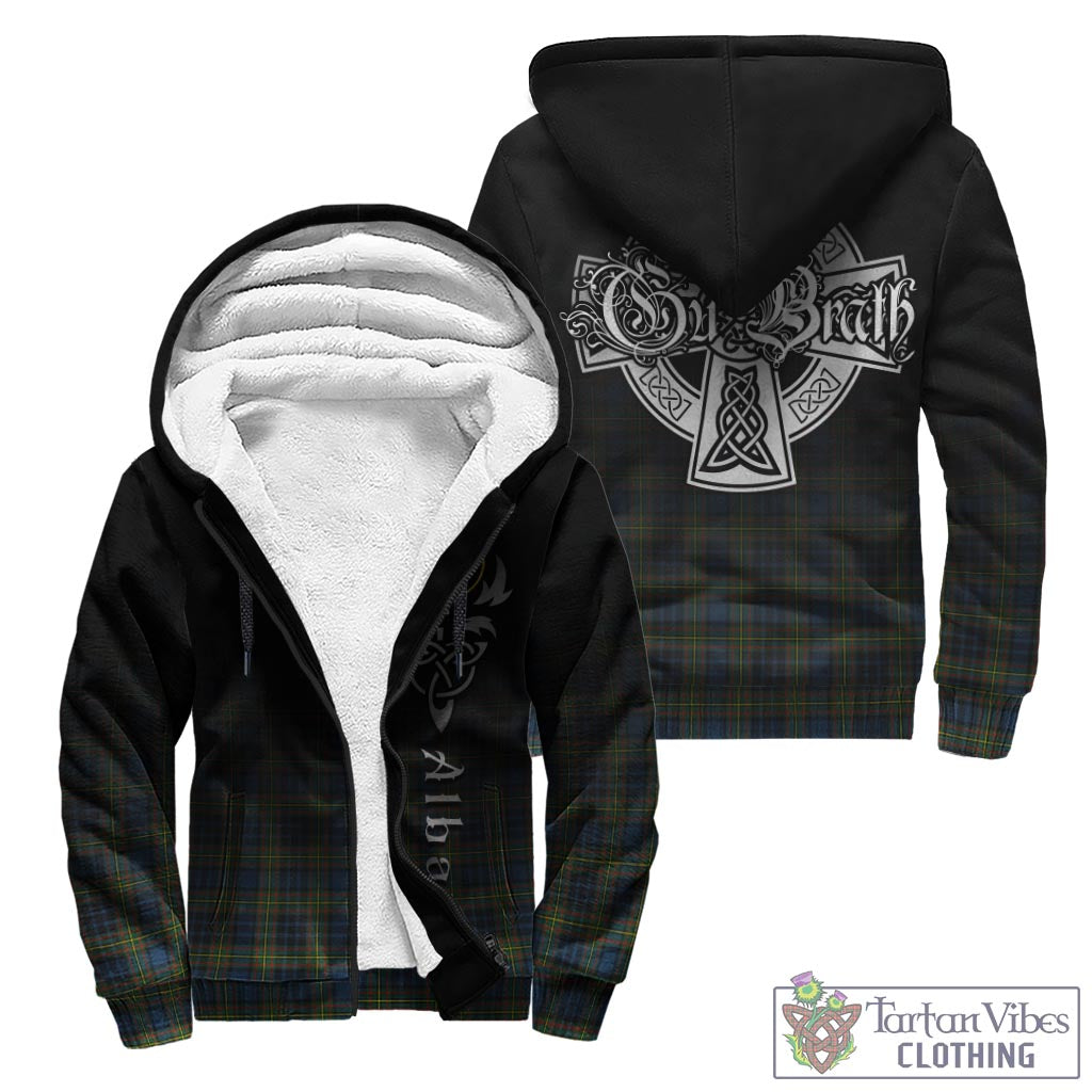 Tartan Vibes Clothing MacLellan Ancient Tartan Sherpa Hoodie Featuring Alba Gu Brath Family Crest Celtic Inspired