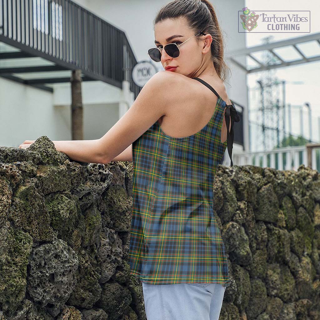 Tartan Vibes Clothing MacLellan Ancient Tartan Loose Halter Neck Camisole