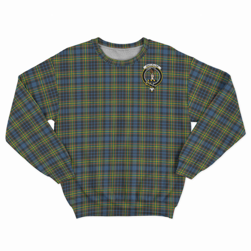 MacLellan Ancient Tartan Sweatshirt with Family Crest - Tartan Vibes Clothing