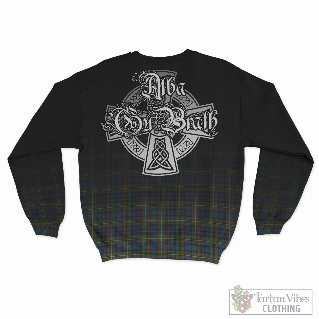 Tartan Vibes Clothing MacLellan Ancient Tartan Sweatshirt Featuring Alba Gu Brath Family Crest Celtic Inspired