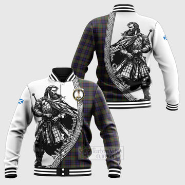 MacLellan (McLellan) Tartan Clan Crest Baseball Jacket with Highlander Warrior Celtic Style