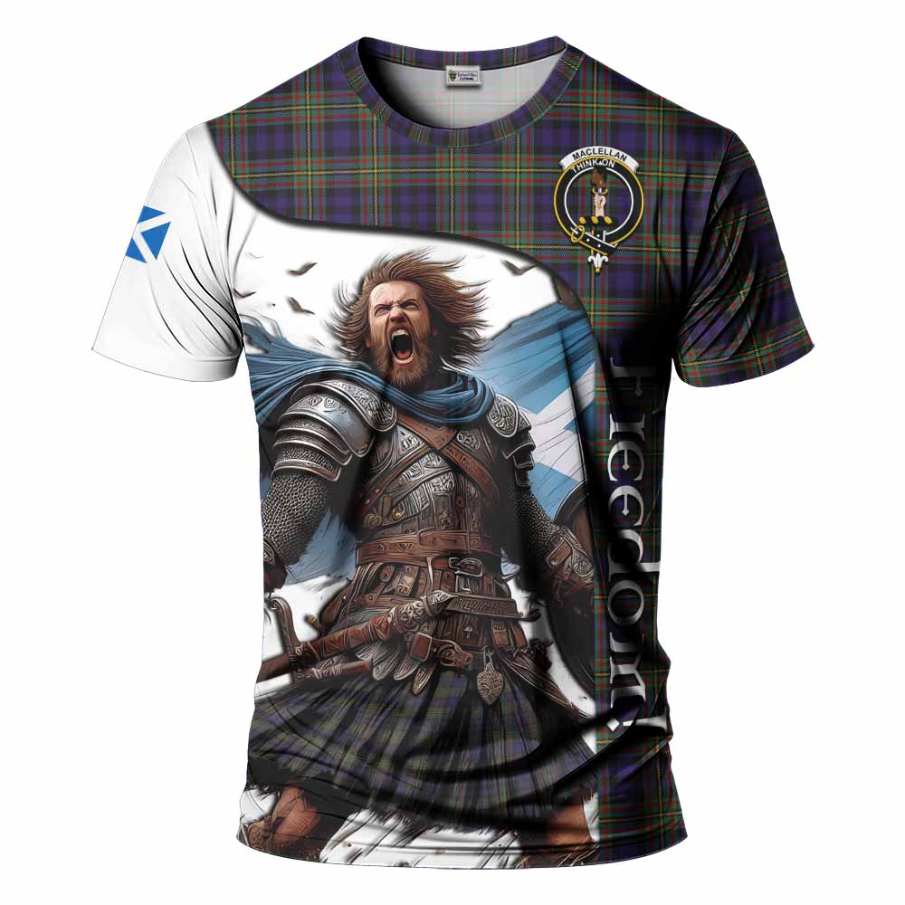 MacLellan (McLellan) Crest Tartan T-Shirt Inspired by the Freedom of Scottish Warrior Kid's Shirt - Tartan Vibes Clothing