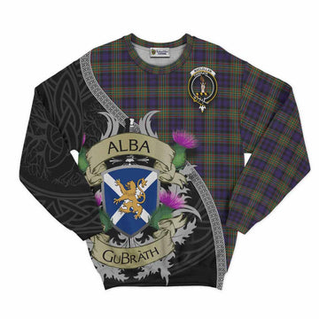 MacLellan (McLellan) Tartan Family Crest Sweatshirt Lion Rampant Royal Thistle Shield Celtic Inspired