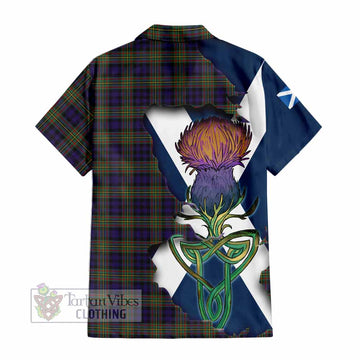 MacLellan (McLellan) Tartan Family Crest Hawaiian Shirt Scottish Thistle Celtic Inspired - Tartan Vibes Clothing
