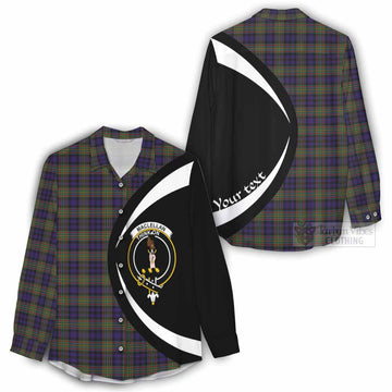 MacLellan (McLellan) Tartan Women's Casual Shirt with Family Crest Circle Style