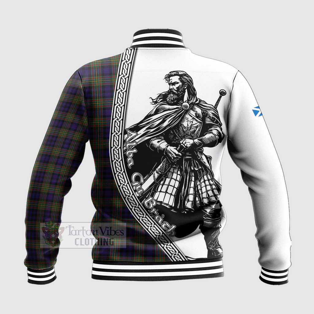 Tartan Vibes Clothing MacLellan (McLellan) Tartan Clan Crest Baseball Jacket with Highlander Warrior Celtic Style