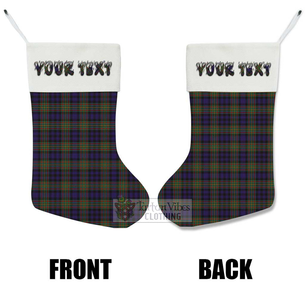 Tartan Vibes Clothing MacLellan (McLellan) Tartan Christmas Stocking with Personalized Text