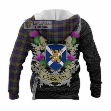 MacLellan (McLellan) Tartan Family Crest Knitted Hoodie Lion Rampant Royal Thistle Shield Celtic Inspired - Tartan Vibes Clothing
