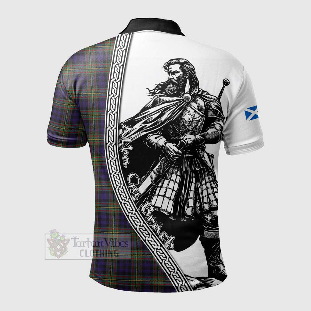 Tartan Vibes Clothing MacLellan (McLellan) Tartan Clan Crest Polo Shirt with Highlander Warrior Celtic Style