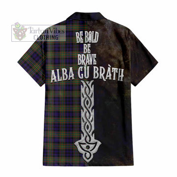 MacLellan (McLellan) Tartan Family Crest Hawaiian Shirt Alba Gu Brath Be Brave Lion Ancient Style - Tartan Vibes Clothing