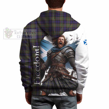 MacLellan (McLellan) Crest Tartan Hoodie Inspired by the Freedom of Scottish Warrior