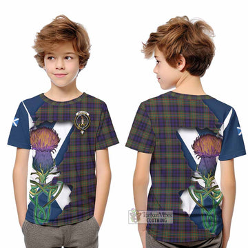 MacLellan (McLellan) Tartan Family Crest Kid T-Shirt Scottish Thistle Celtic Inspired - Tartan Vibes Clothing
