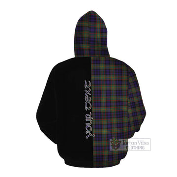 MacLellan (McLellan) Tartan Cotton Hoodie with Family Crest and Half Of Me Style