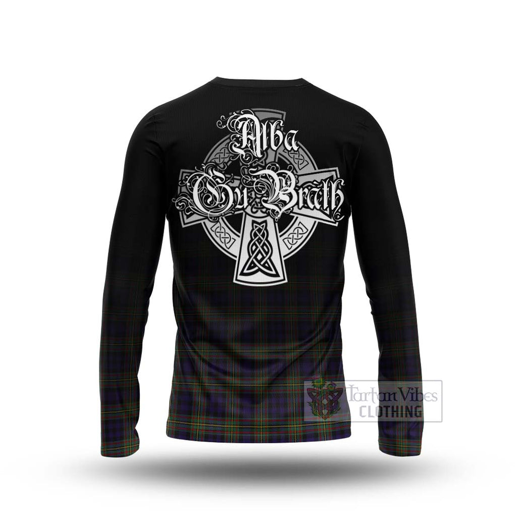 Tartan Vibes Clothing MacLellan (McLellan) Tartan Long Sleeve T-Shirt Featuring Alba Gu Brath Family Crest Celtic Inspired