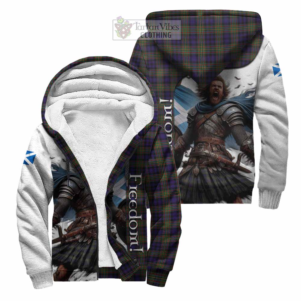 Tartan Vibes Clothing MacLellan (McLellan) Crest Tartan Sherpa Hoodie Inspired by the Freedom of Scottish Warrior