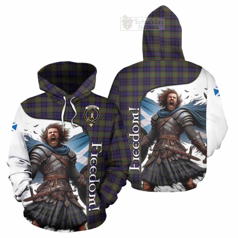 Tartan Vibes Clothing MacLellan (McLellan) Crest Tartan Hoodie Inspired by the Freedom of Scottish Warrior