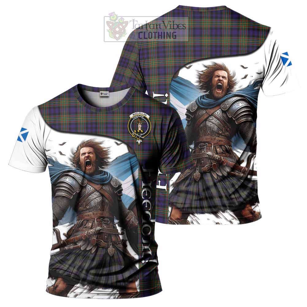 MacLellan (McLellan) Crest Tartan T-Shirt Inspired by the Freedom of Scottish Warrior - Tartan Vibes Clothing