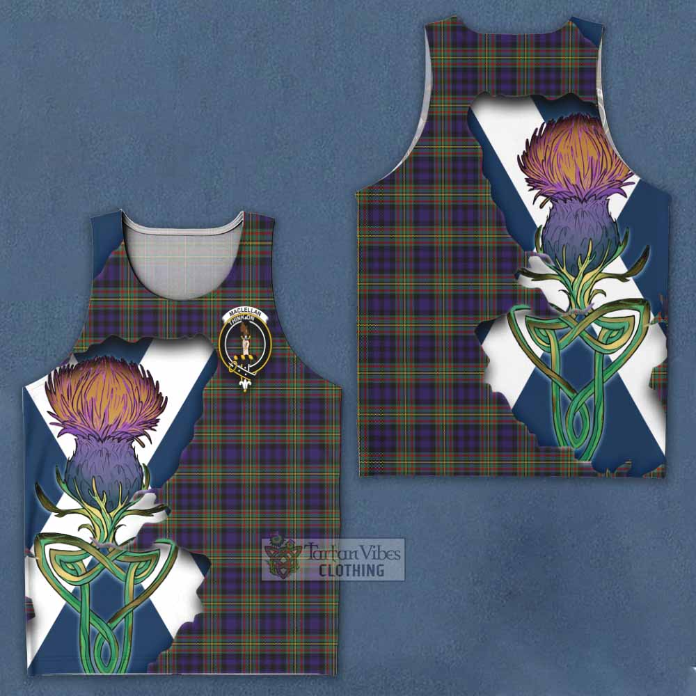 MacLellan (McLellan) Tartan Family Crest Men's Tank Top Scottish Thistle Celtic Inspired - Tartan Vibes Clothing
