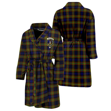 MacLellan Modern Tartan Bathrobe with Family Crest