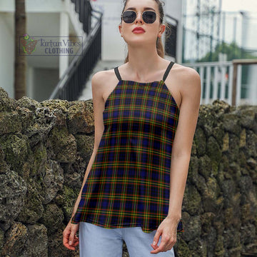 MacLellan Modern Tartan Loose Halter Neck Camisole