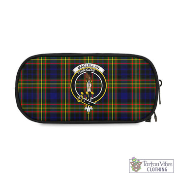 MacLellan Modern Tartan Pen and Pencil Case with Family Crest