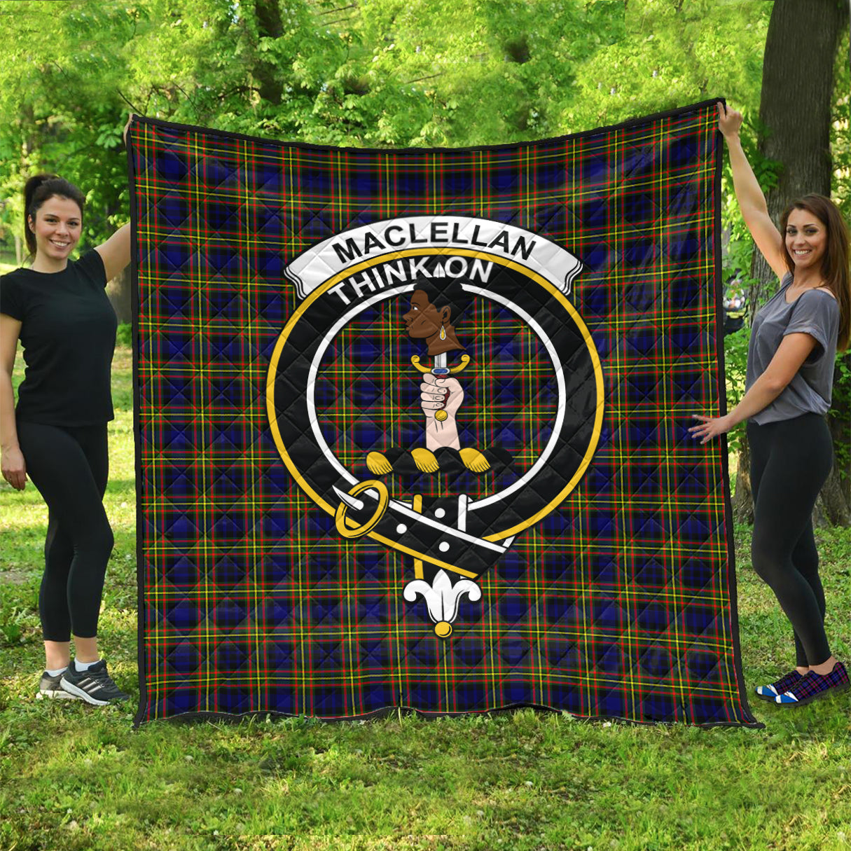 maclellan-modern-tartan-quilt-with-family-crest