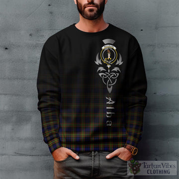 MacLellan Modern Tartan Sweatshirt Featuring Alba Gu Brath Family Crest Celtic Inspired