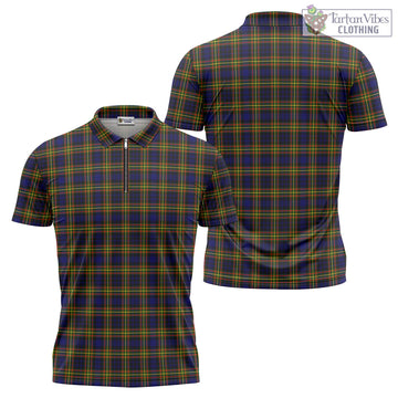 MacLellan Modern Tartan Zipper Polo Shirt