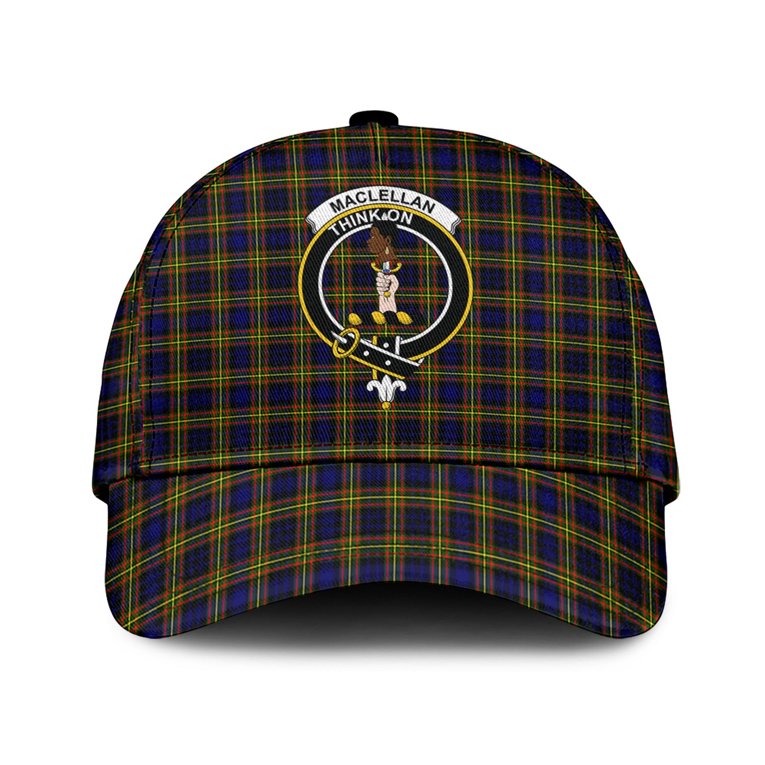 MacLellan Modern Tartan Classic Cap with Family Crest Classic Cap Universal Fit - Tartan Vibes Clothing