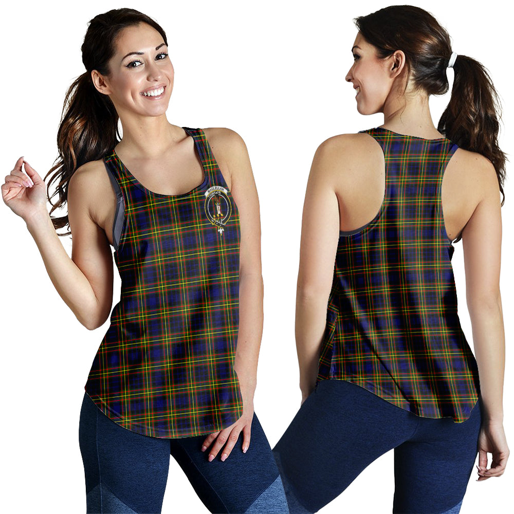 maclellan-modern-tartan-women-racerback-tanks-with-family-crest