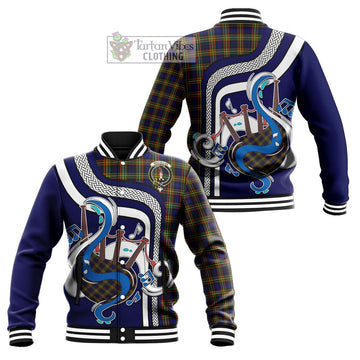 MacLellan Modern Tartan Baseball Jacket with Epic Bagpipe Style